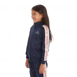 Kappa US Kids Logo Tape Artem 2 Track Jacket - Navy