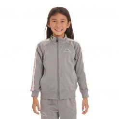 Kappa US Kids Logo Tape Artem 2 Track Jacket - Grey