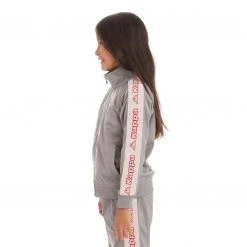Kappa US Kids Logo Tape Artem 2 Track Jacket - Grey