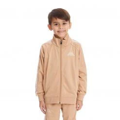 Kappa US Kids Logo Tape Artem 2 Track Jacket - Beige