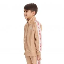 Kappa US Kids Logo Tape Artem 2 Track Jacket - Beige