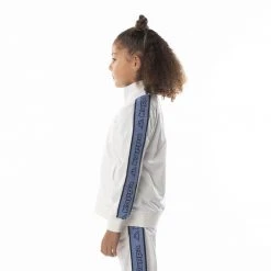 Kappa US Kids Logo Tape Artem 2 Track Jacket - White Blue 8 Kappa US Kids Logo Tape Artem 2 Track Jacket - White Blue