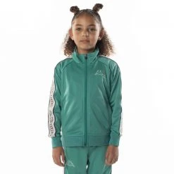 Kappa US Kids Logo Tape Artem 2 Track Jacket - Teal