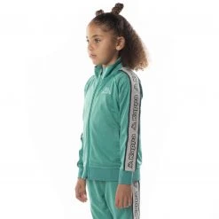 Kappa US Kids Logo Tape Artem 2 Track Jacket - Teal