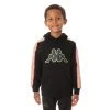 Kappa US Kids Logo Tape Apet 2 Hoodie - Black