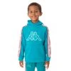 Kappa US Kids Logo Tape Apet 2 Hoodie - Peacock