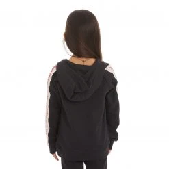 Kappa US Kids Logo Tape Apet 2 Hoodie - Black Smoke 9 Kappa US Kids Logo Tape Apet 2 Hoodie - Black Smoke
