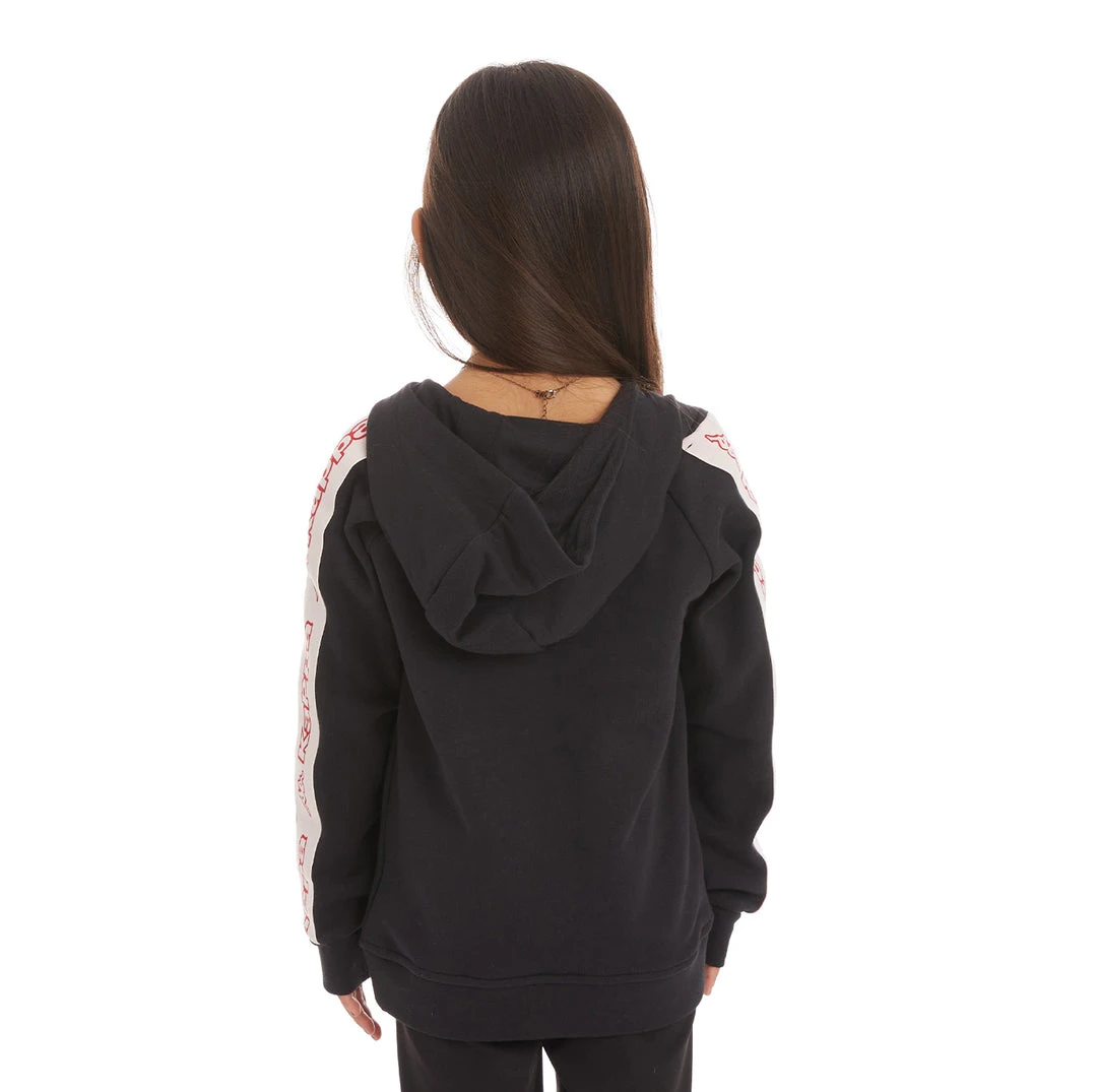 Kappa US Kids Logo Tape Apet 2 Hoodie - Black Smoke 6 Kappa US Kids Logo Tape Apet 2 Hoodie - Black Smoke