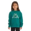 Kappa US Kids Logo Tape Apet 2 Hoodie - Dark Green