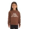 Kappa US Kids Logo Tape Apet 2 Hoodie - Brown 1 Kappa US Kids Logo Tape Apet 2 Hoodie - Brown