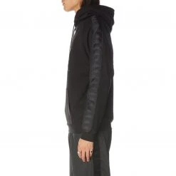 Kappa US Men 222 Banda Hurtado 2 Hoodie - Black Jet