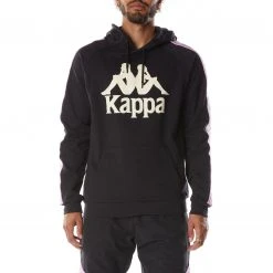 Kappa US 222 Banda Hurtado 2 Hoodie - Black Smoke Violet