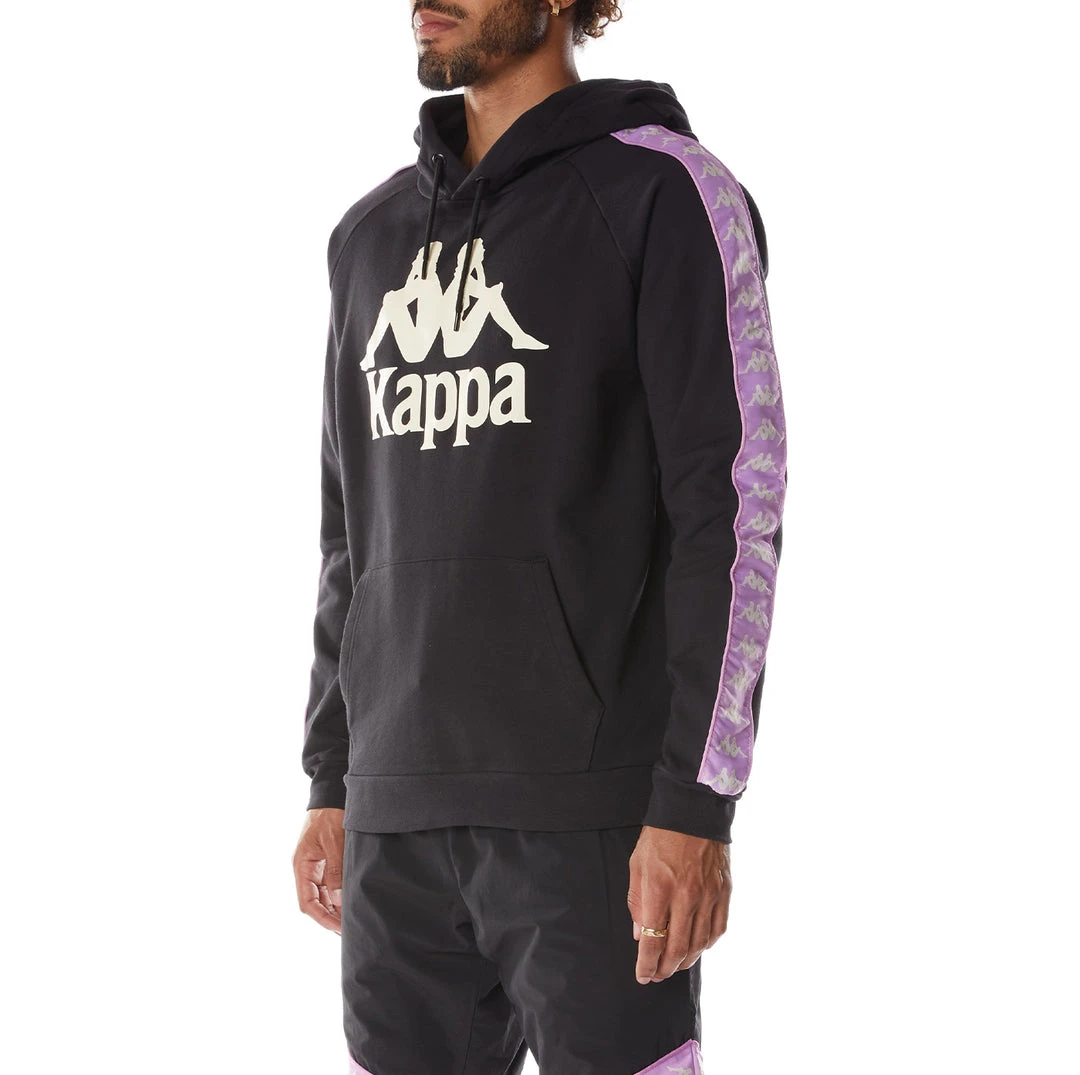 Kappa US 222 Banda Hurtado 2 Hoodie - Black Smoke Violet 4 Kappa US 222 Banda Hurtado 2 Hoodie - Black Smoke Violet