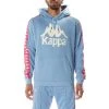 Kappa US 222 Banda Hurtado 2 Hoodie - Light Blue Pink Men