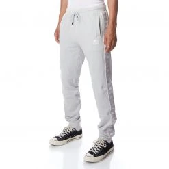 Kappa US 222 Banda Alanz 2 Sweatpants - Grey White Men
