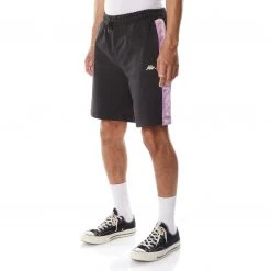Kappa US Men 222 Banda Marvz 2 Shorts - Black Smoke Violet