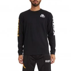 Kappa US Authentic Ruiz 2 T-Shirt - Black Smoke Orange