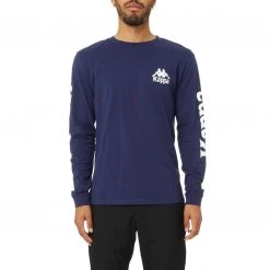 Kappa US Authentic Ruiz 2 Long Sleeve T-Shirt - Navy