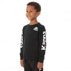 Kappa US Kids Authentic Ruiz 2 T-Shirt - Black Smoke