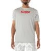 Kappa US Authentic Runis T-Shirt - Grey Red