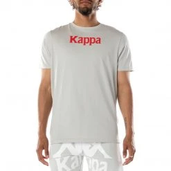 Kappa US Authentic Runis T-Shirt - Grey Red