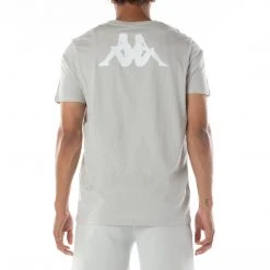 Kappa US Authentic Runis T-Shirt - Grey Red