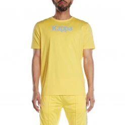 Kappa US Men Authentic Runis T-Shirt - Yellow Sand