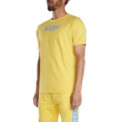 Kappa US Men Authentic Runis T-Shirt - Yellow Sand