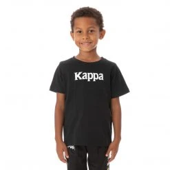 Kappa US Kids Authentic Runis T-Shirt - Black Smoke