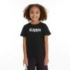 Kappa US Kids Authentic Runis T-Shirt - Black Smoke Light Orange