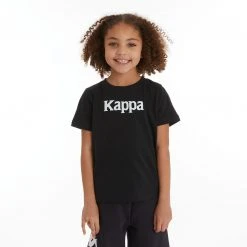 Kappa US Kids Authentic Runis T-Shirt - Black Smoke Light Orange
