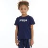 Kappa US Kids Authentic Runis T-Shirt - Navy White
