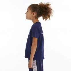 Kappa US Kids Authentic Runis T-Shirt - Navy White