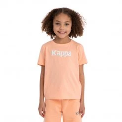 Kappa US Kids Authentic Runis T-Shirt - Peach White