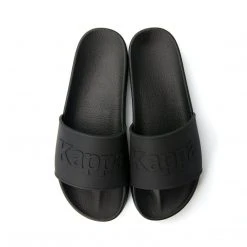 Kappa US Authentic Caesar 2 Slides - Black Footwear