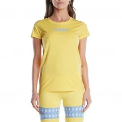 Kappa US Authentic Amboasary T-Shirt - Yellow Light Blue
