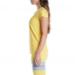 Kappa US Authentic Amboasary T-Shirt - Yellow Light Blue