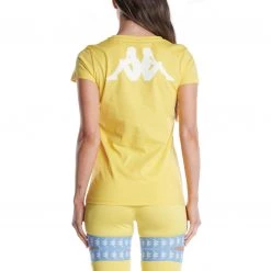 Kappa US Authentic Amboasary T-Shirt - Yellow Light Blue