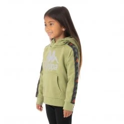 Kappa US Kids 222 Banda Hurtado 3 Hoodie - Green Salvia