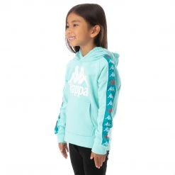 Kappa US Kids 222 Banda Hurtado 3 Hoodie - Peacock