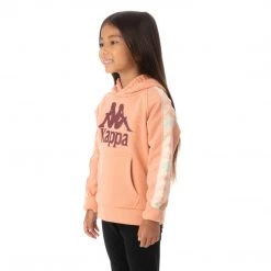 Kappa US Kids 222 Banda Hurtado 3 Hoodie - Pink Coral