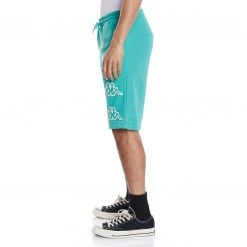 Kappa US Logo Shay Shorts - Green Beige