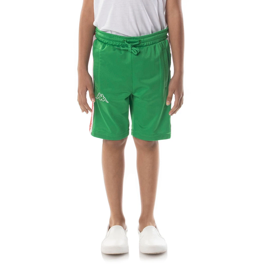 Kappa US Logo Tape Dasved Shorts - Green Kids 3 Kappa US Logo Tape Dasved Shorts - Green Kids