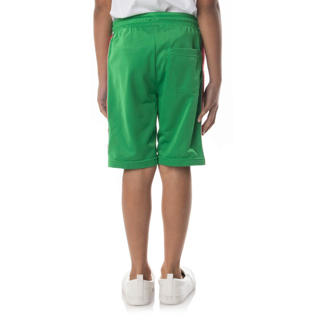 Kappa US Logo Tape Dasved Shorts - Green Kids 6 Kappa US Logo Tape Dasved Shorts - Green Kids