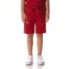 Kappa US Kids Logo Tape Dasved Shorts - Red 2 Kappa US Kids Logo Tape Dasved Shorts - Red