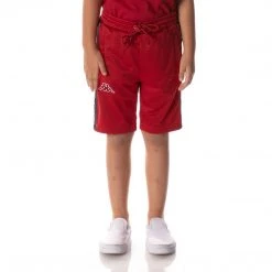 Kappa US Kids Logo Tape Dasved Shorts - Red