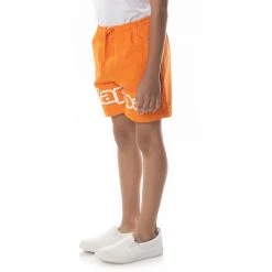 Kappa US Kids Logo Tape Dolm Shorts - Orange
