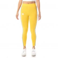 Kappa US Women 222 Banda Anen 2 Leggings - Yellow Light Blue