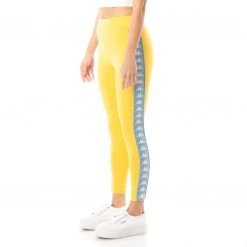 Kappa US Women 222 Banda Anen 2 Leggings - Yellow Light Blue