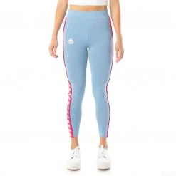 Kappa US Women 222 Banda Anen 2 Leggings - Light Blue Pink